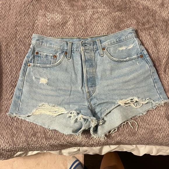 Levi's Pants - Levi’s 501 Jean shorts light wash
